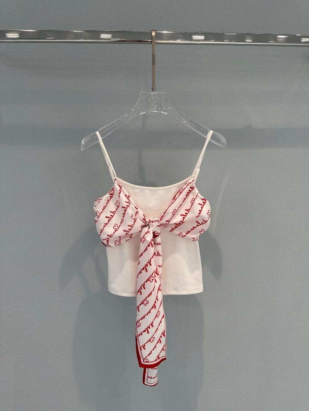 ANN ANDELMAN Silk Scarf Camisole